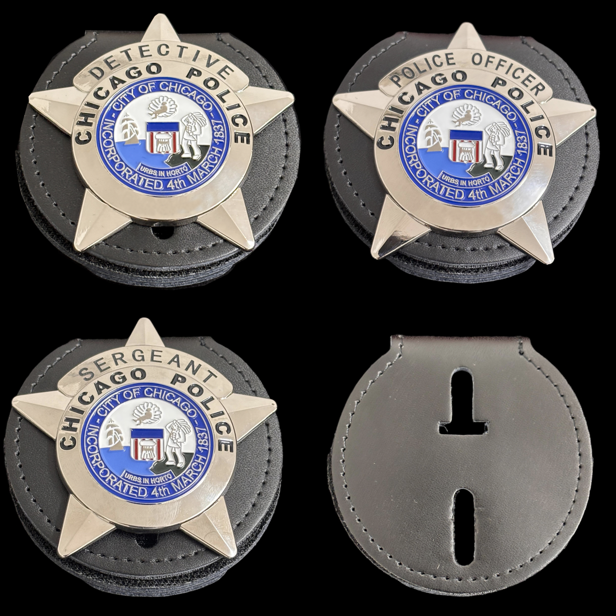 CPD Chicago Polizeibeamter Detective Sergeant Abzeichen Set Replik Filmrequisiten