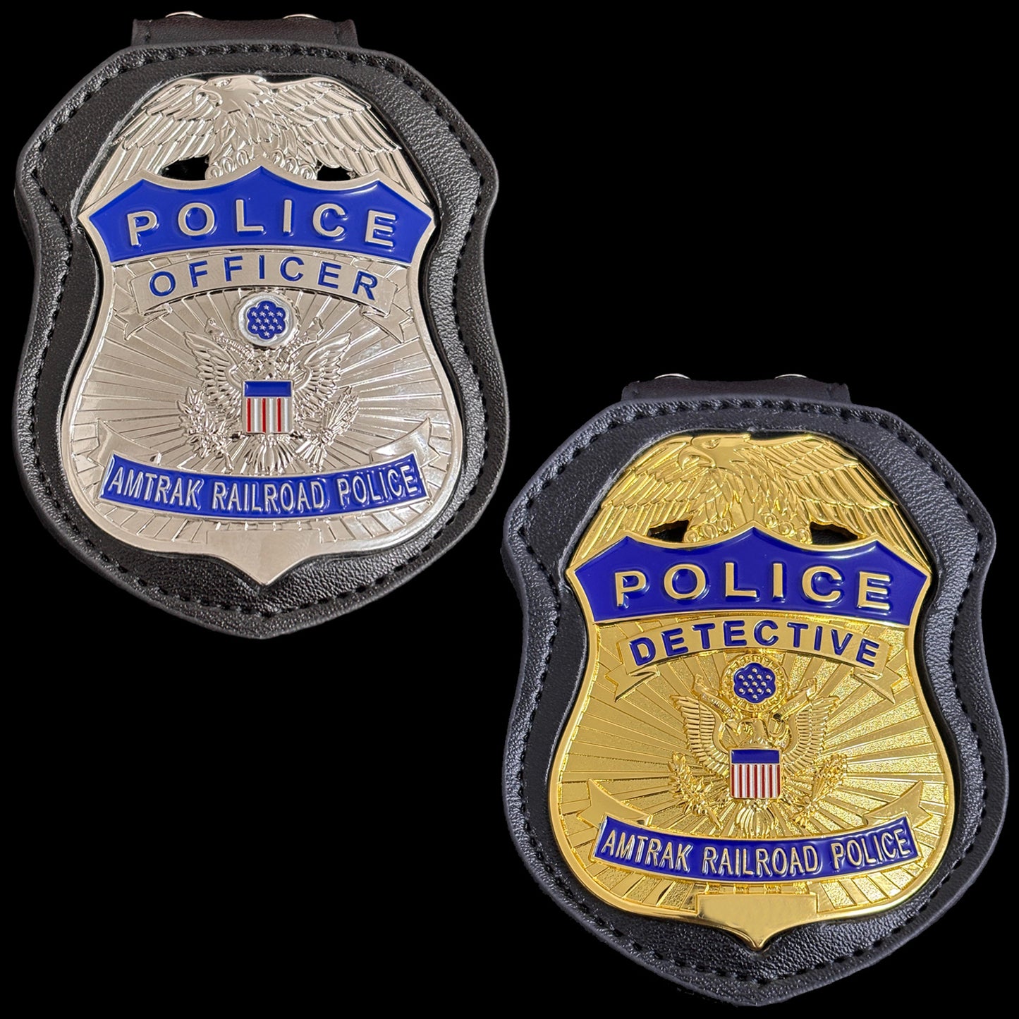 2 US APD Polizeiabzeichen Set Replika Filmrequisiten