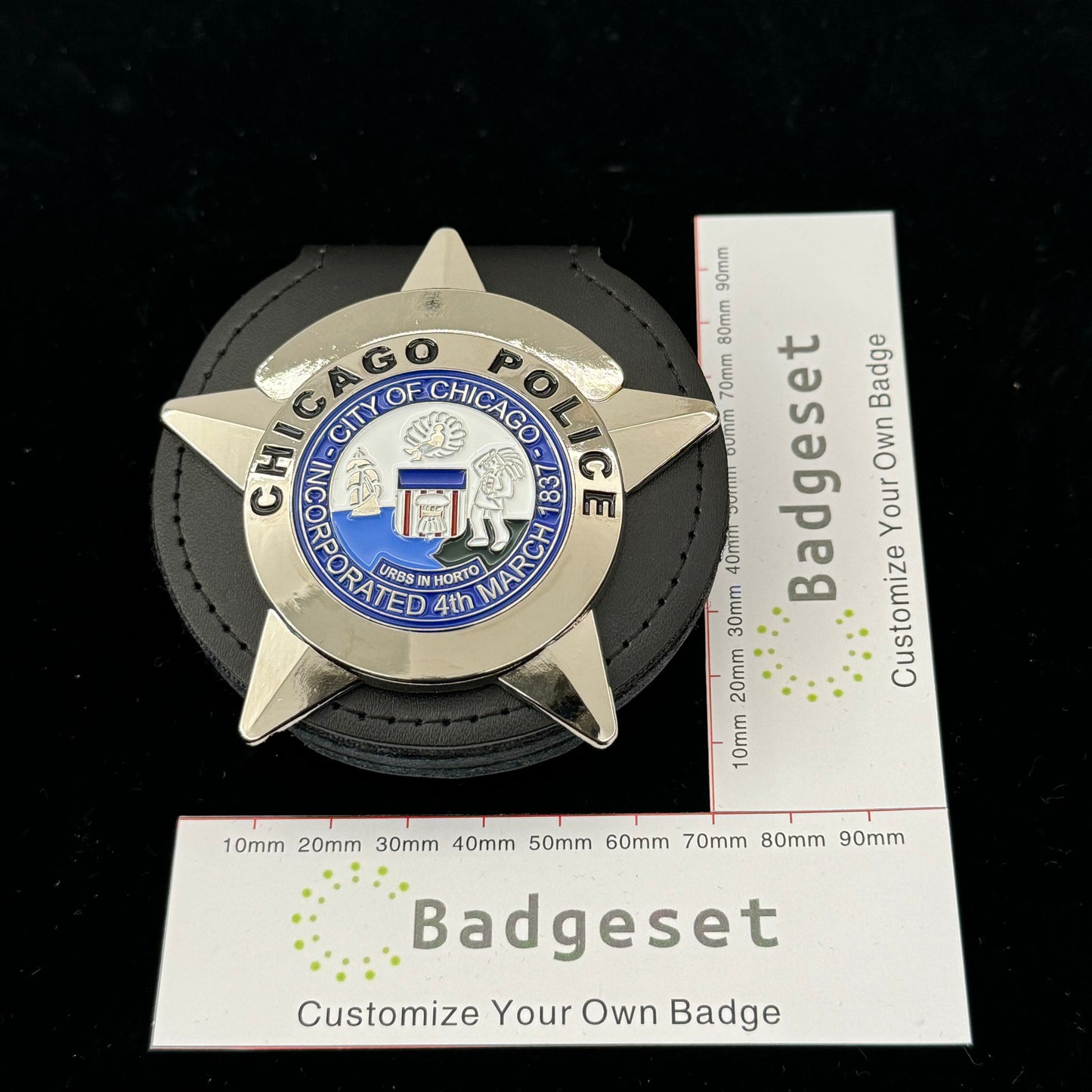 Chicago Police Officer CPD Badge Anpassbare Nummer