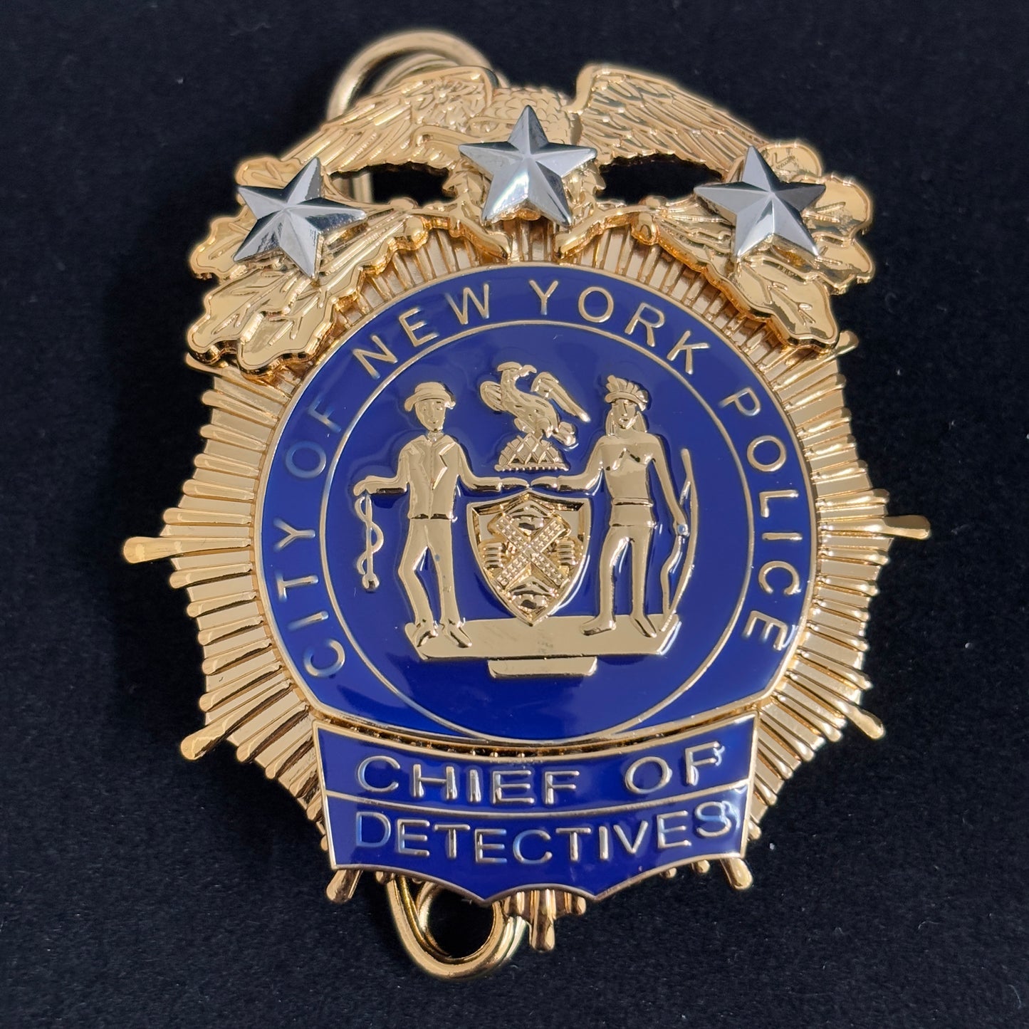 NYPD New York Polizeiabzeichen Replik, Filmrequisiten, 3 Sterne