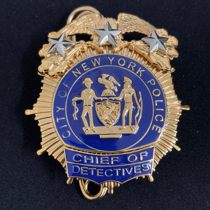NYPD New York Polizeiabzeichen Replik, Filmrequisiten, 3 Sterne