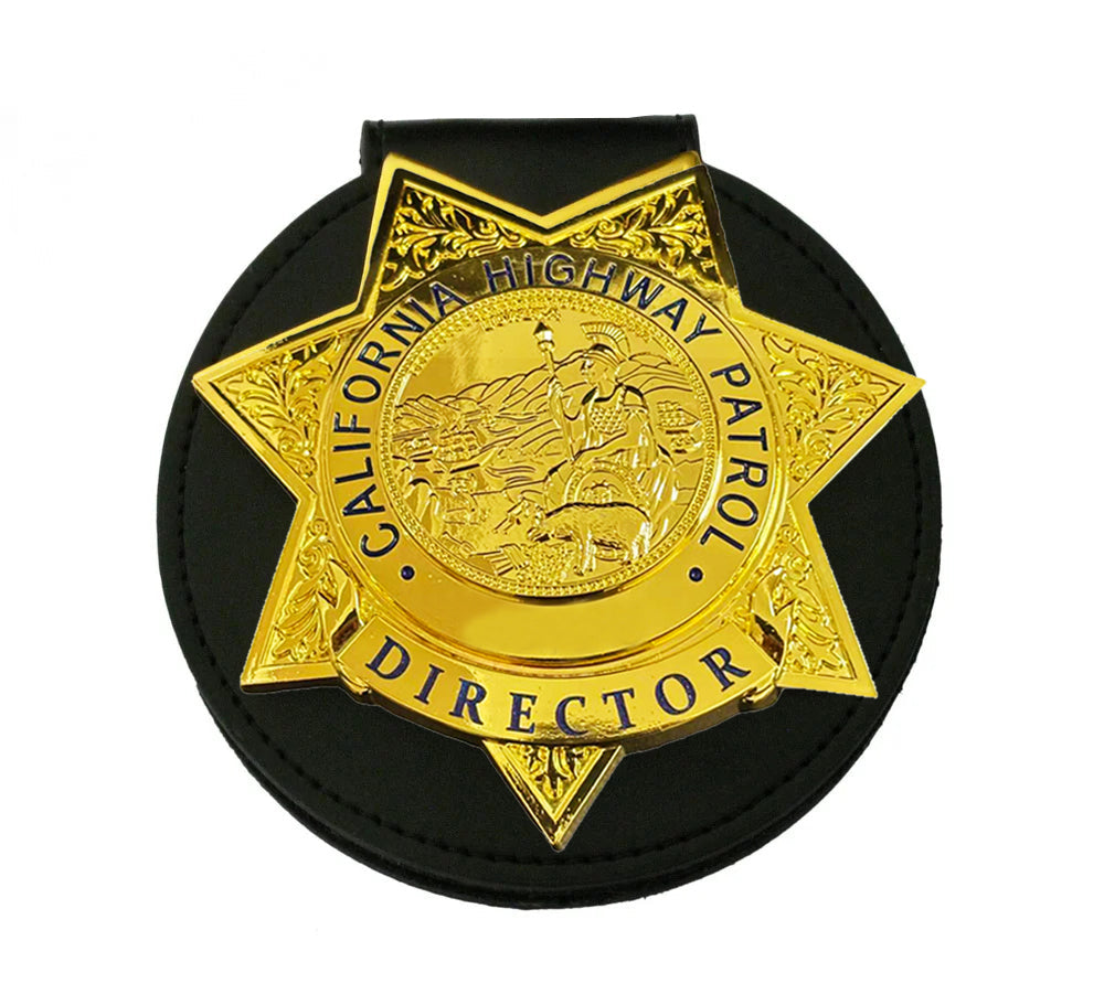 US CHP Director Badge Replica Movie Props Customizable Number