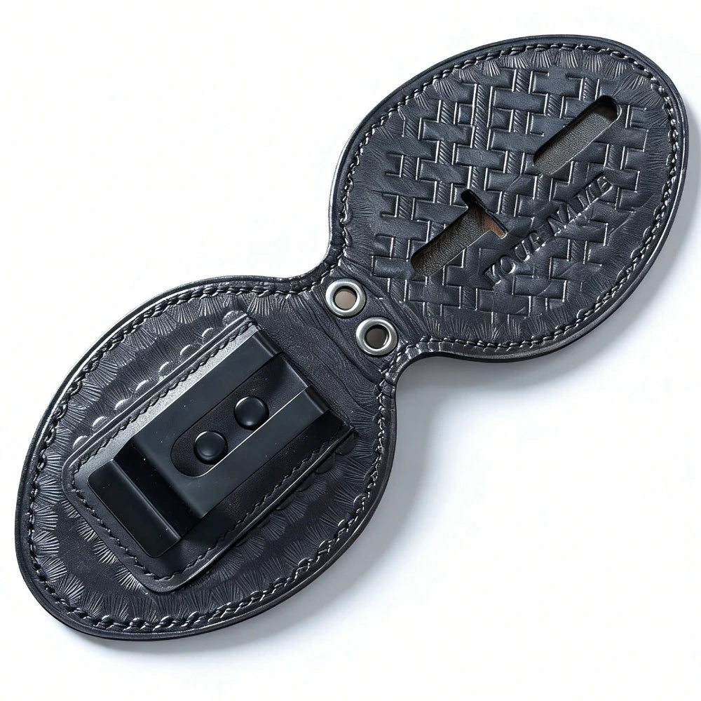 Police badge holder black-BH01