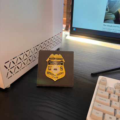 Dept of the interpol badge Plaques Law Enforcement Award & Recognition Collectible gifts retirement memorial