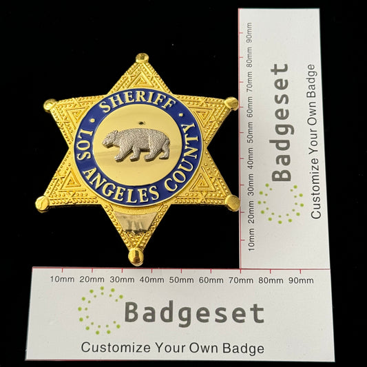 LASD Los Angeles County Sheriff Bärenabzeichen Replika Filmrequisiten