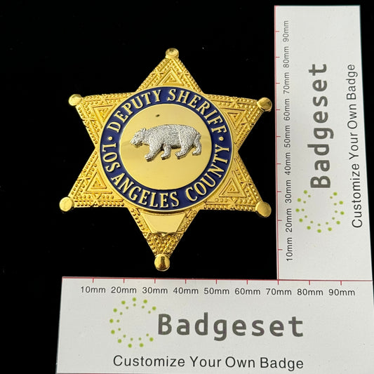Bärenabzeichen des stellvertretenden Sheriffs von Los Angeles County (LASD) – Nachbildung aus Filmen