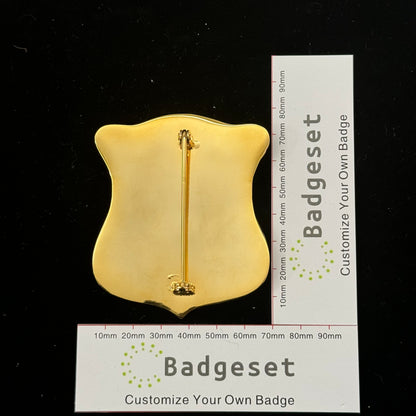Boston Police Lieutenant Badge Replica Movie Props With Number 618