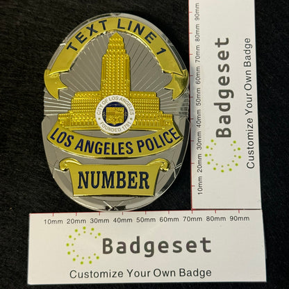 Placa de oficial de policía LAPD de Los Ángeles personalizable