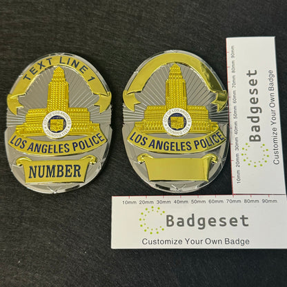 Placa de oficial de policía LAPD de Los Ángeles personalizable