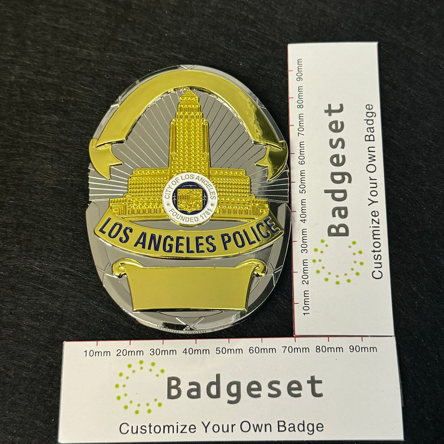 Placa de oficial de policía LAPD de Los Ángeles personalizable