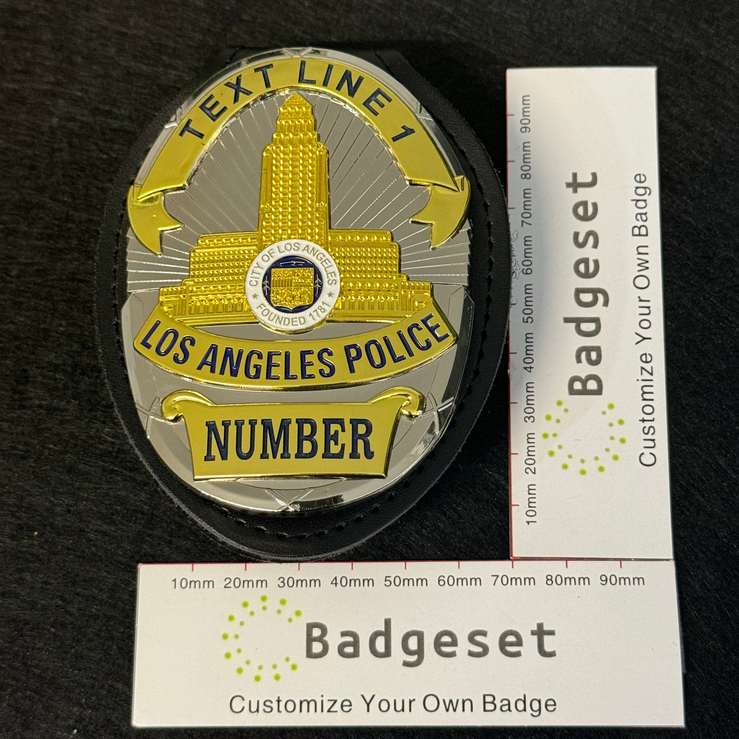 Placa de oficial de policía LAPD de Los Ángeles personalizable