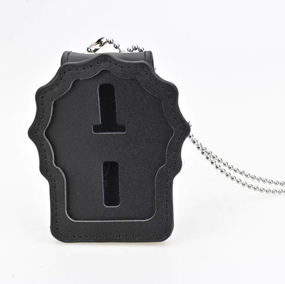 Halter/Holster/Geldbörse aus echtem Leder für NYPD-Detektiv-Polizeiabzeichen