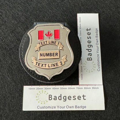 ASFC-CBSA Canada Retired Badge Customize Number Movie props