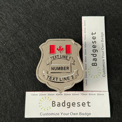 ASFC-CBSA Canada Retired Badge Customize Number Movie props