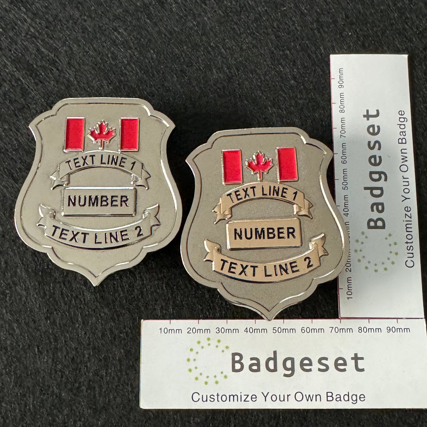 ASFC-CBSA Canada Retired Badge Customize Number Movie props