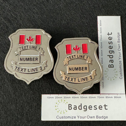 ASFC-CBSA Canada Retired Badge Customize Number Movie props