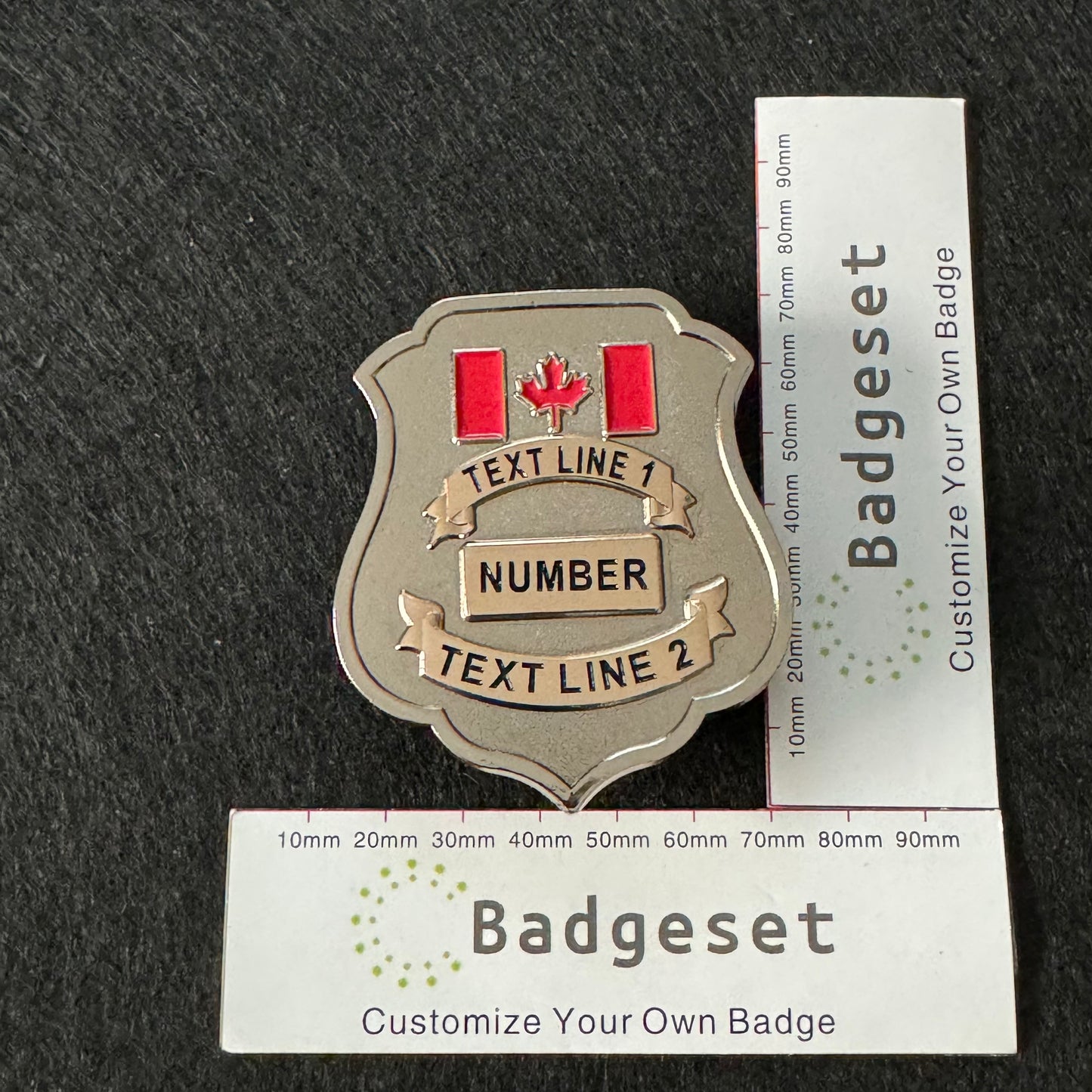 ASFC-CBSA Canada Retired Badge Customize Number Movie props