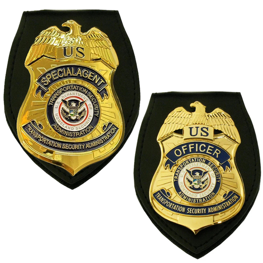 Abzeichen-Set für Offiziere/Spezialagenten der US-Transportation Security Administration