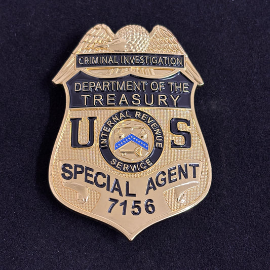 Criminal Investigation Department of the Treasury Special Agent BADGE Replik Filmrequisiten Nr. 7156