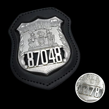 NYPD New York Polizeiabzeichen/Mütze Replik Filmrequisiten Anpassbare Nummer