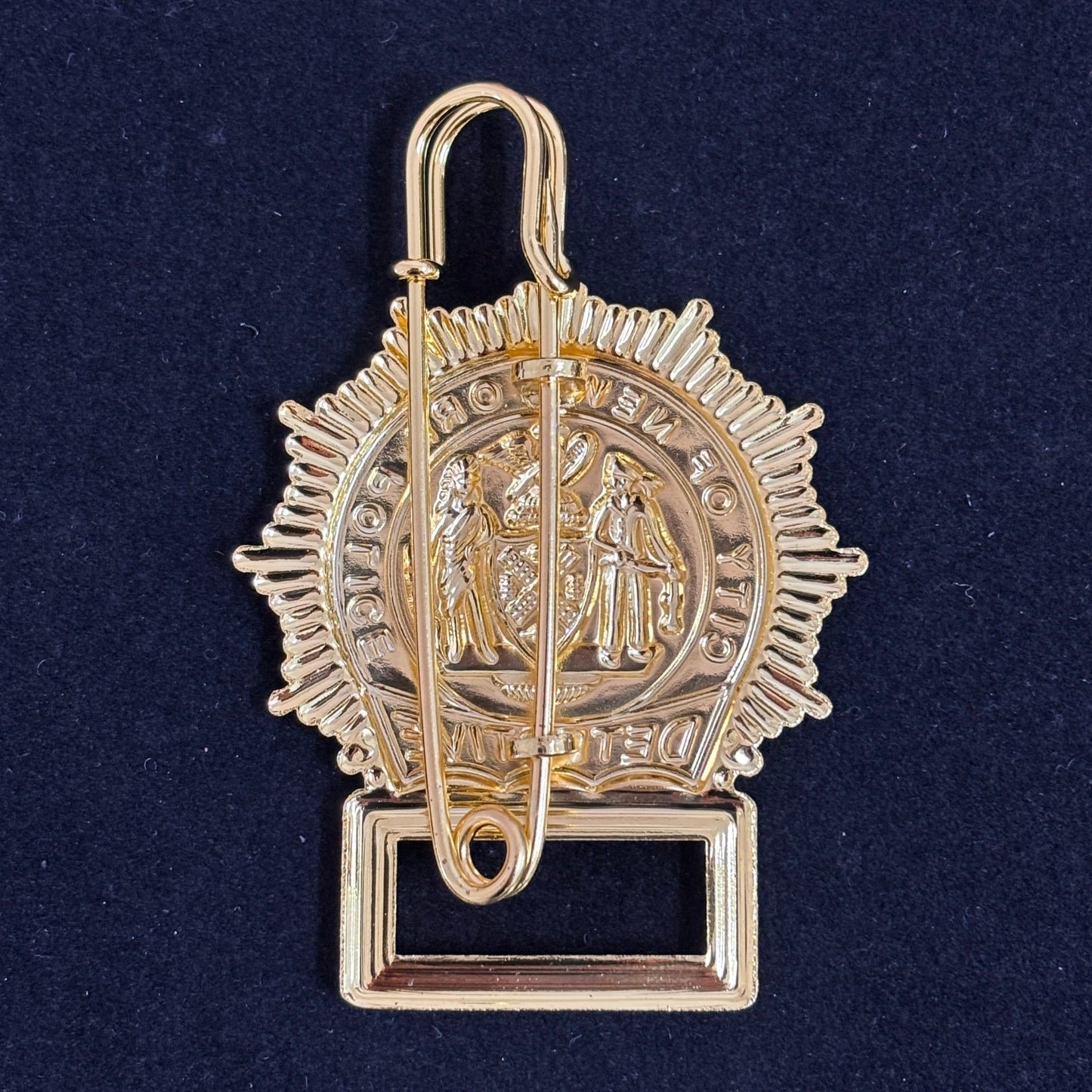 New York Police Detective Badge Replica Movie Props Customizable Number