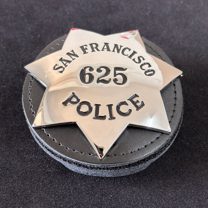 SFPD San Francisco Polizeibeamten-Abzeichen-Replika, Filmrequisite, personalisierbar