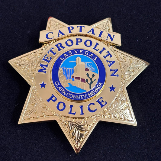 Las Vegas Metropolitan Police Captain Badge Replika Filmrequisiten