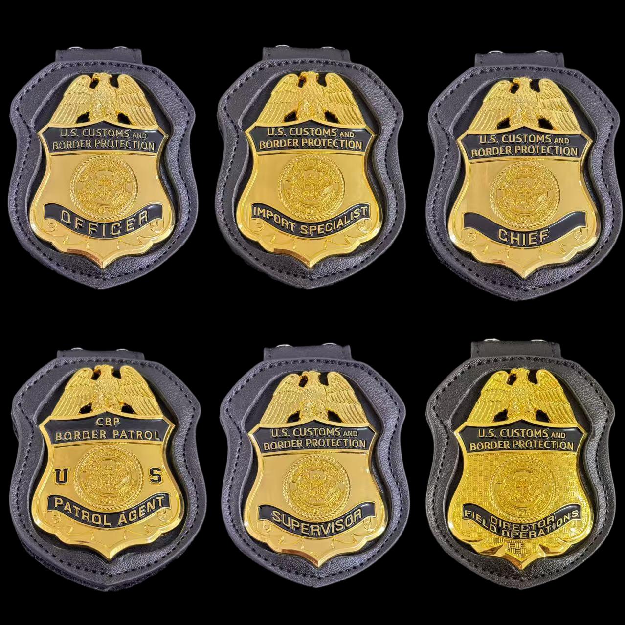 Réplicas de insignias de la CBP de EE. UU. para películas