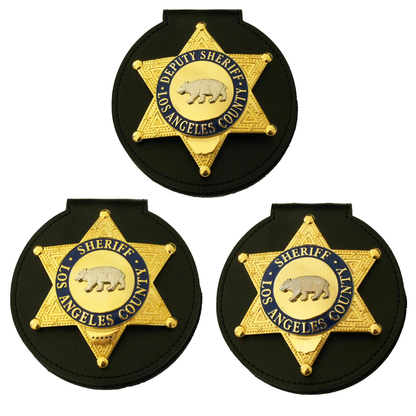 LASD Los Angeles County Sheriff Bear Badge Set Replica Movie Props