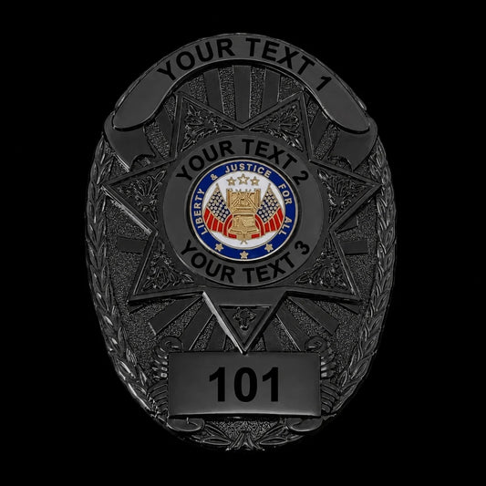 Customizable Badge BA07-Black