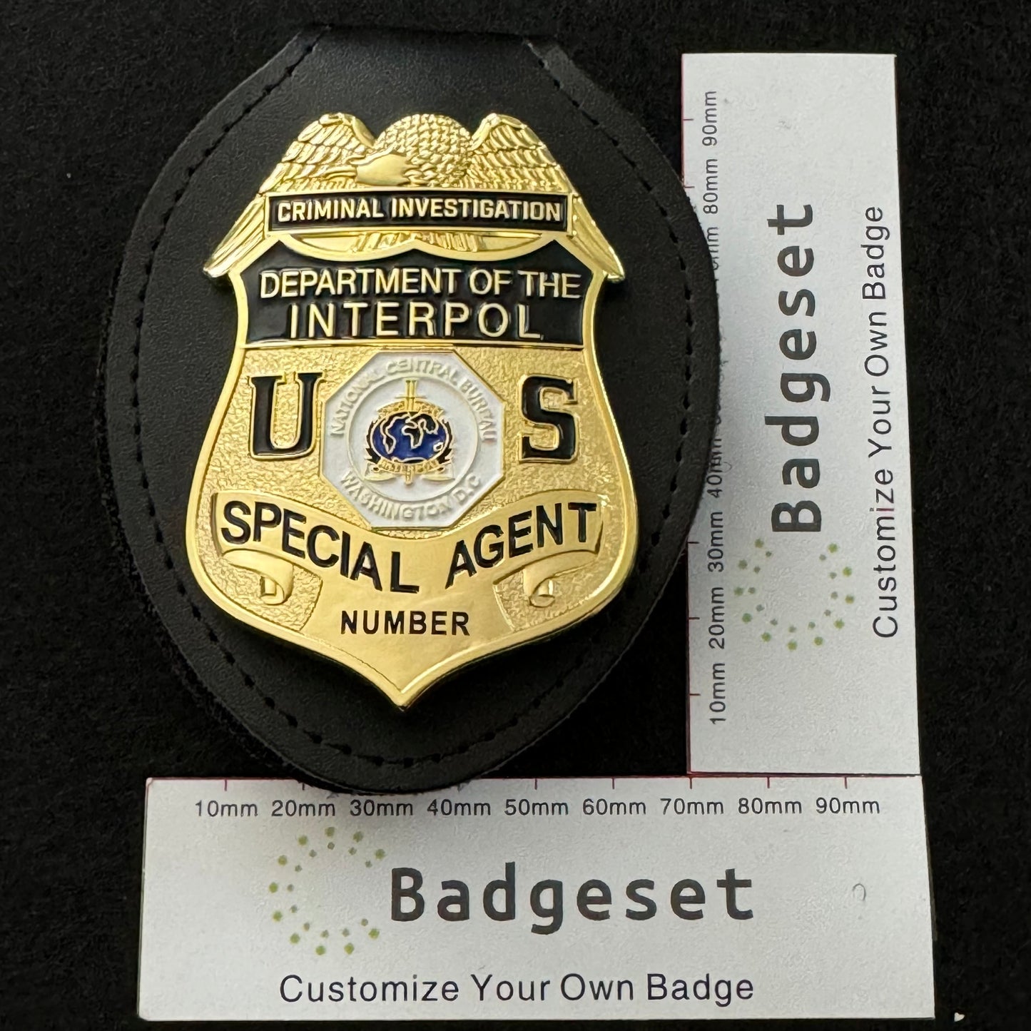 Criminal Investigation Department Of The Interpol Special Agent BADGE Replica Movie Props
