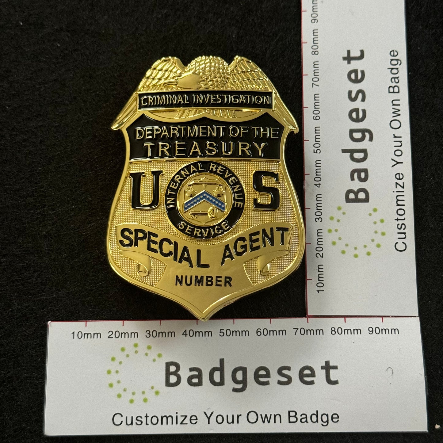 Criminal Investigation Department Of The Treasury Special Agent BADGE Replica Movie Props