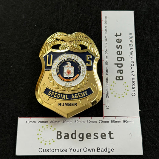 Special Activities Division Special Agent BADGE Replica Movie Props