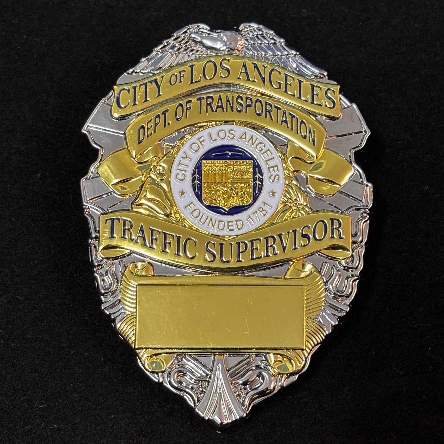 Verkehrsaufseher-Abzeichen der Stadt Los Angeles, Dept.Of Transportation, anpassbare Nummer