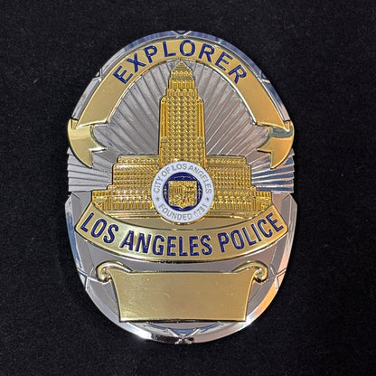 LAPD Los Angeles Explorer Police Office Badge Customizable Number