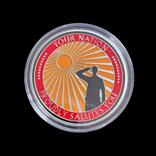 IHRE NATION GRÜSST SIE STOLZ Challenge Coin