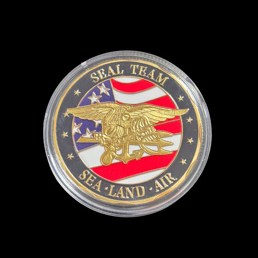 US-NAVY SEAL TEAM SEA · LAND · AlR Challenge Coin