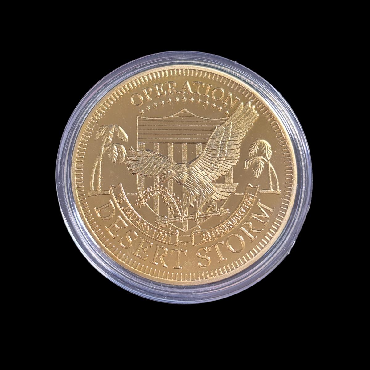 Herausforderungsmünze „Operation Wüstensturm“.