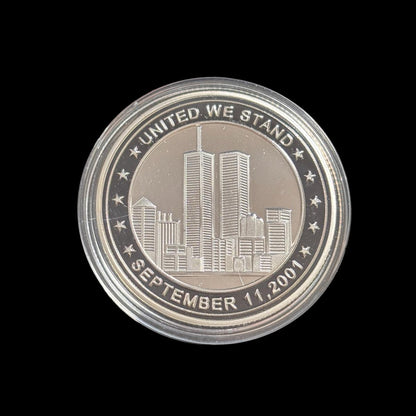 Mit Freiheit und Gerechtigkeit für alle stehen wir vereint 11. September 2001 Challenge Coin