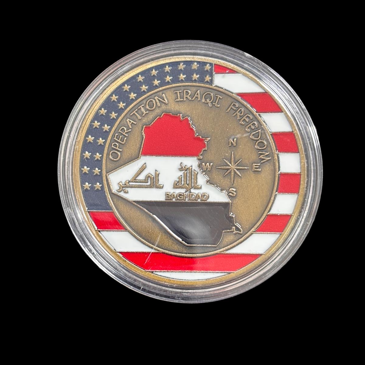 OPERATION IRAQI FREEDOM BAGDAD Herausforderungsmünze