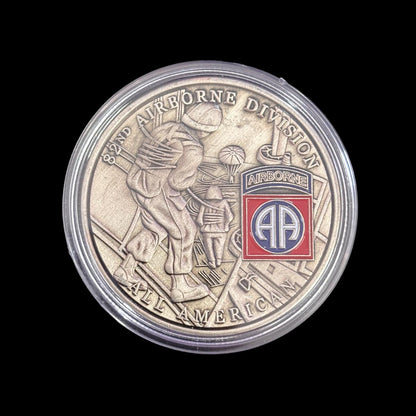 82. Luftlandedivision, All American, das werden wir verteidigen, Challenge-Münze