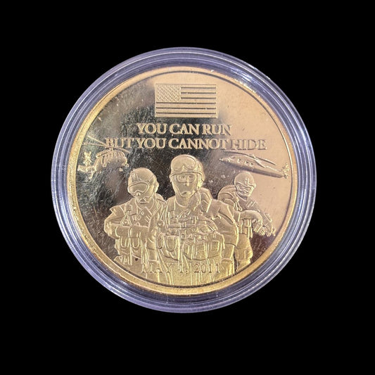 DU KANNST LAUFEN, ABER DU KANNST DICH NICHT VERSTECKEN Challenge Coin