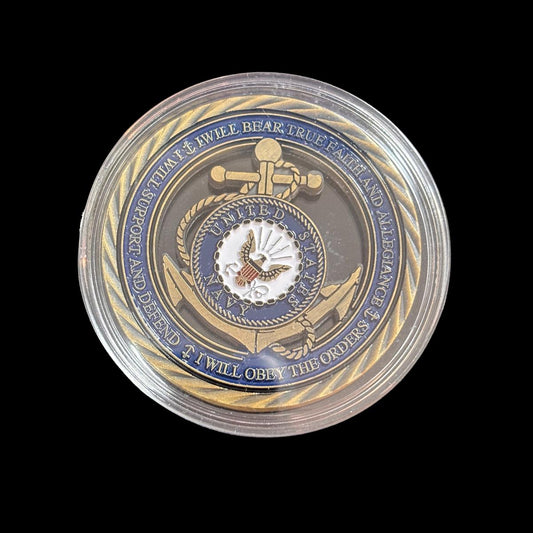 US NAVY HONOR COURAGE COMMITMENT Herausforderungsmünze
