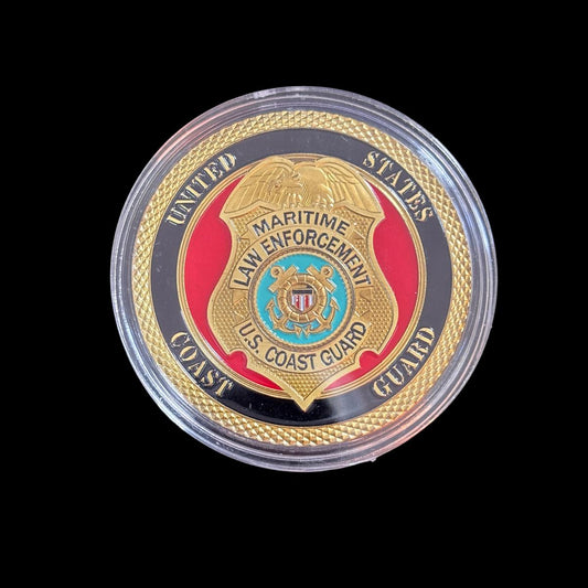 MARITIME LAW ENFORCEMENT US COAST GUARD Challenge Münze