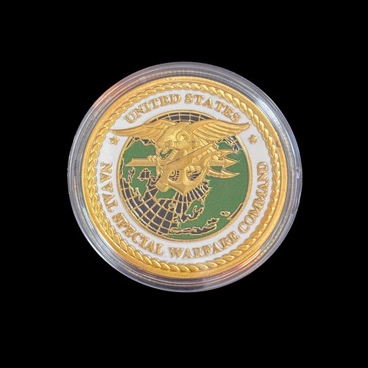 Herausforderungsmünze des US Navy Special Warfare Command