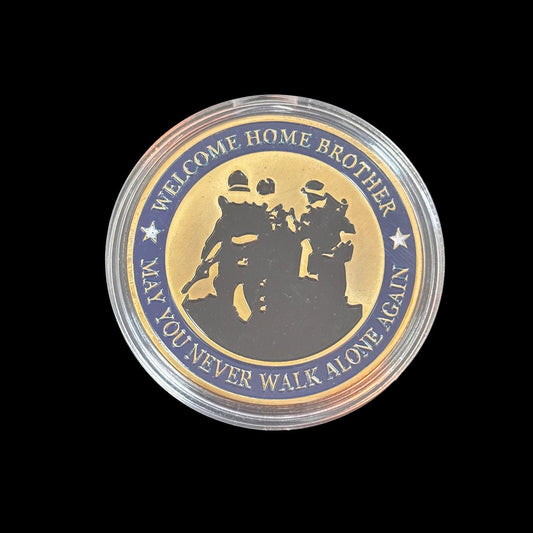 WILLKOMMEN ZU HAUSE, BRUDER, KANNST DU NIE WIEDER ALLEIN GEHEN Challenge Coin 1