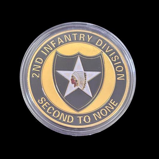 US-Armeeministerium 2. Infanteriedivision, unübertroffen, Challenge-Münze