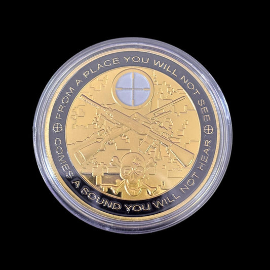 VON EINEM ORT, DEN SIE NICHT SEHEN WERDEN Challenge Coin