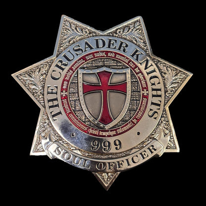 THE CRUSADER KNIGHTS SOUL OFFICER 999 ABZEICHEN Replik Filmrequisiten