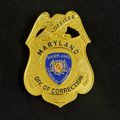 USMaryland Div.of Correction Officer Replik Film Requisiten Anpassbares Abzeichen